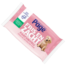 Page vochtig toiletpapier